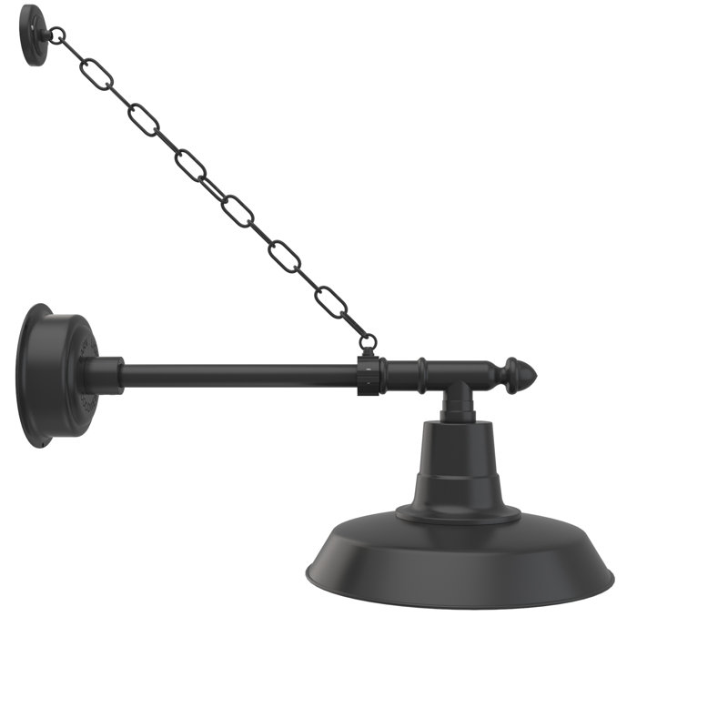 Luminaire de grange d’extérieur à del Haleigh, H 10 po x l 14 po x P 28 po