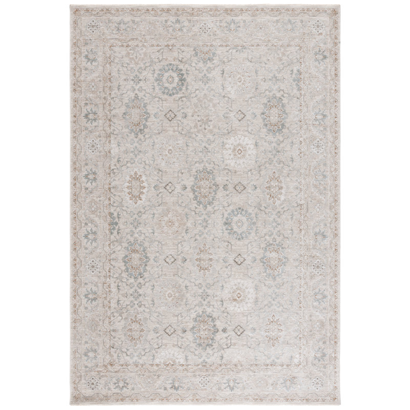 Tapis gris / beige Tulip 550, Rectangle 8 pi x 10 pi
