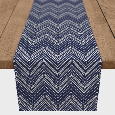 Clarra Rectangle Chevron Polyester Table Runner