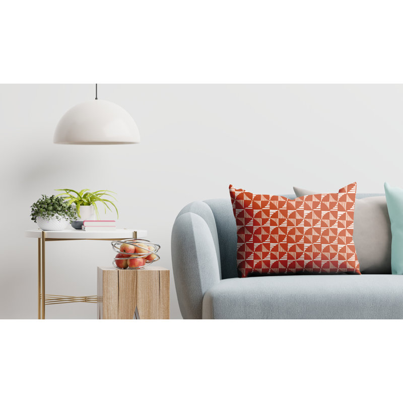 Housse et insert de coussin d'extérieur, Orangé
