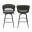 Ensemble de 2 tabourets de bar 28 "en cuir technique-367514341