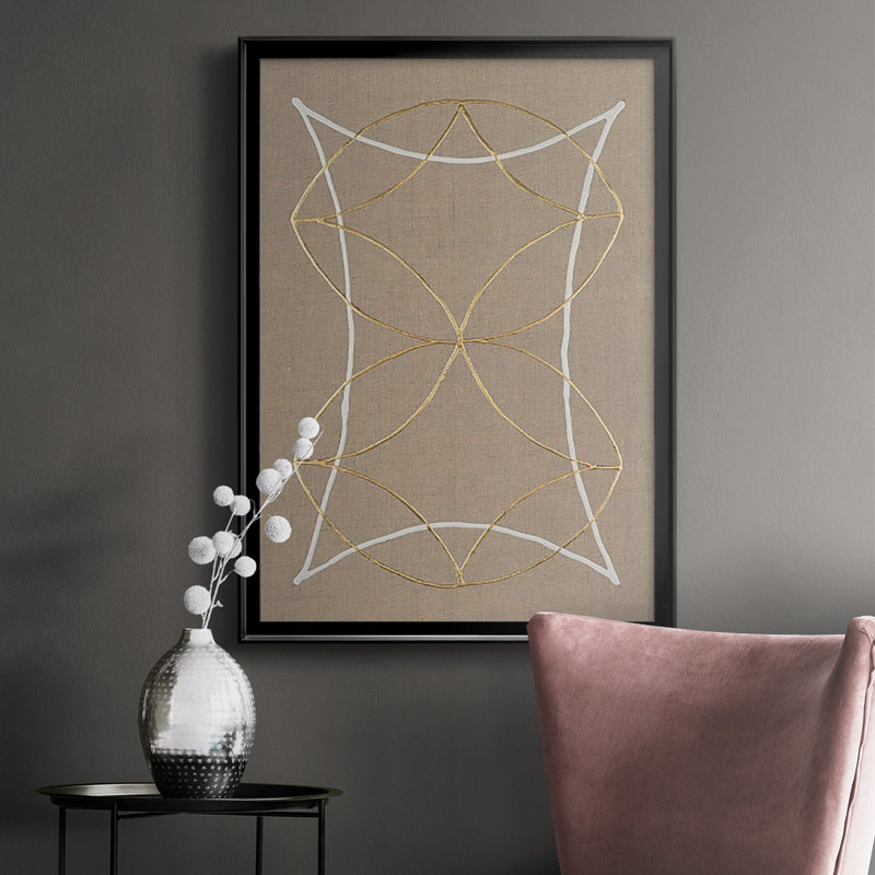 Hyperbola I, reproduction encadrée de qualité supérieure - prête à être accrochée, H 20 po x l 16 po, Blanc