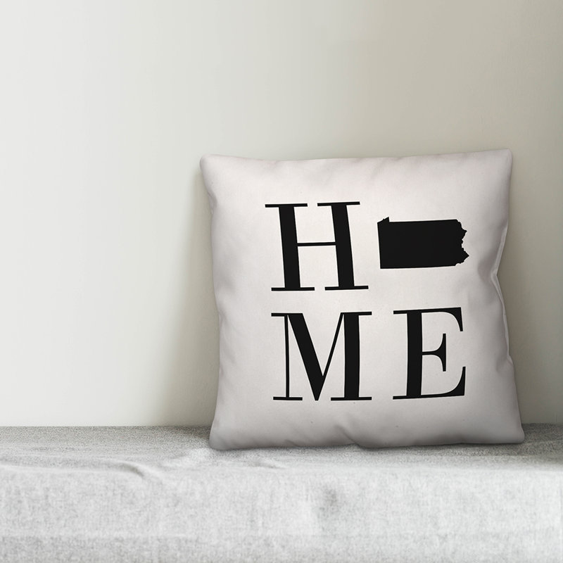Coussin intérieur / extérieur Alabama Home State, Pennsylvanie