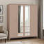  4 Door Wardrobe with Mirror-116023863