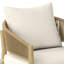 Chaise de patio en acacia avec coussin