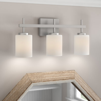 3-Light Dimmable Steel Vanity Light