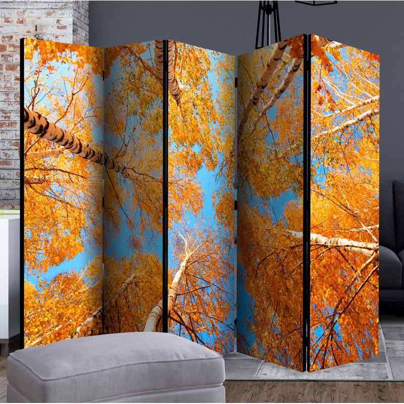 Nerses 172cm H Solid Wood Folding Room Divider, 5