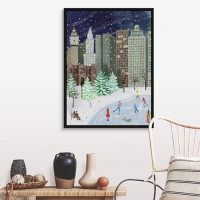 «Christmas In The City Christmas in the City I» par Grace Popp - cadre photo, impression sur toile