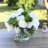 Faux Silk Arrangement in Vase