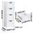 Space-Saving Bathroom Floor Cabinet with 4 Drawers and Vertical Storage