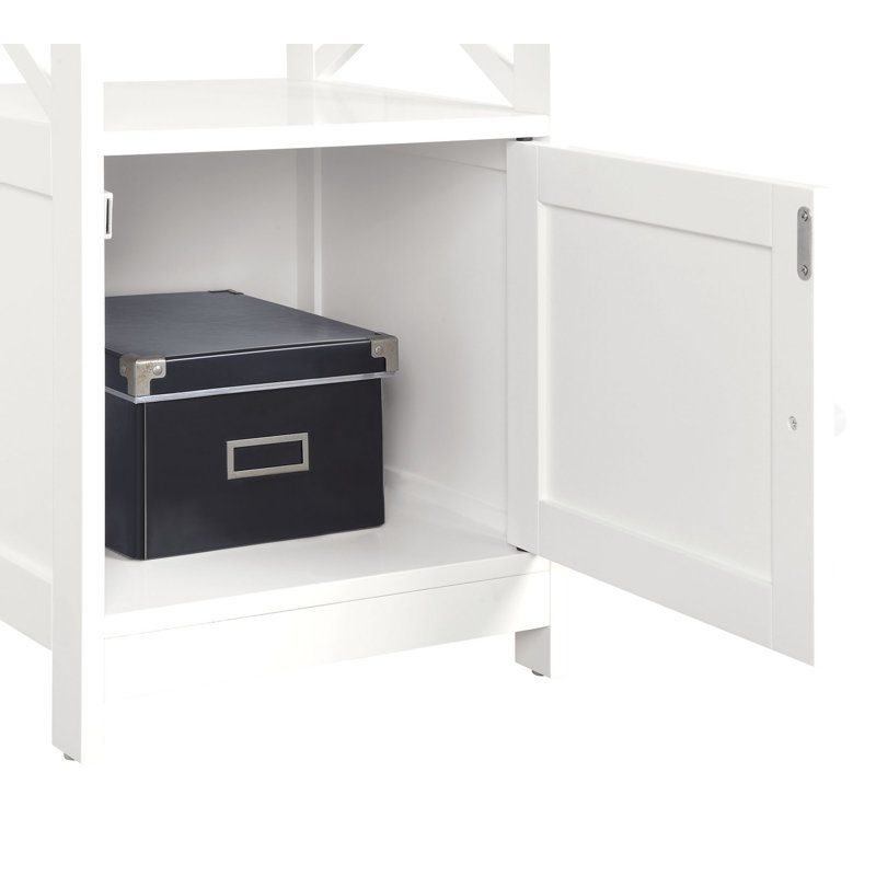 Darek End Table, Driftwood/White
