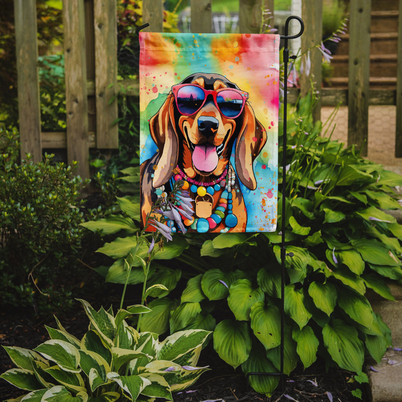 Drapeau de jardin Hippie Dawg, Doberman pinscher