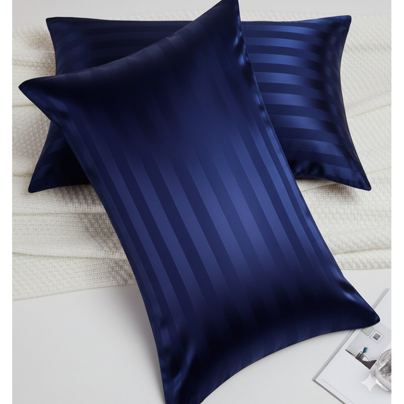 Set of 2 Microfiber Pillowcases - Super Soft, Breathable & Wrinkle-Resistant Pillow Covers, Navy