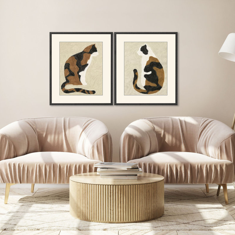 "Quiet Listener" par Hegre, ensemble de 2 pièces sur papier
