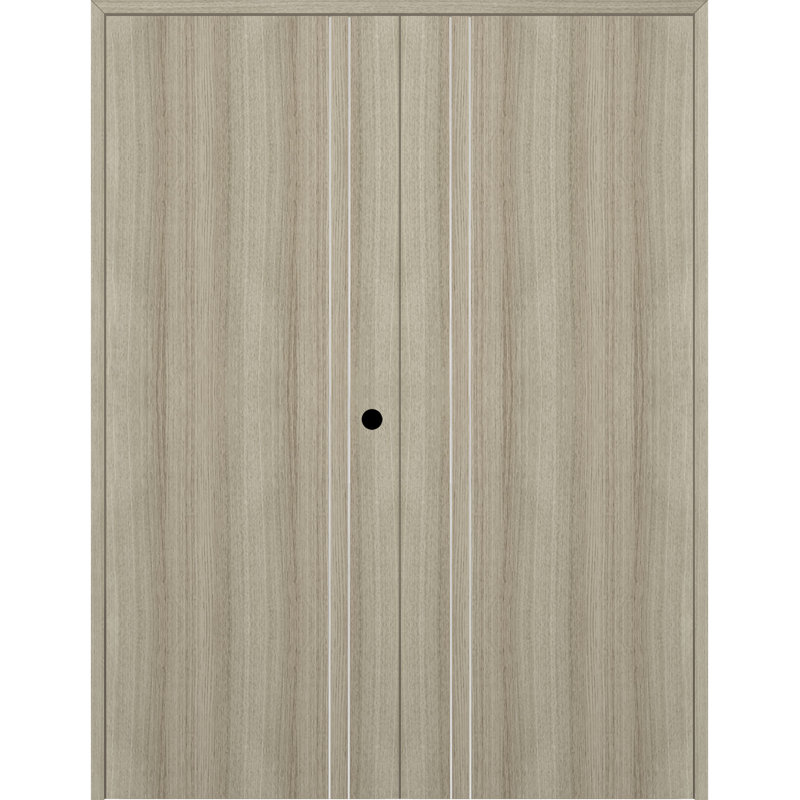 Porte double à panneaux Optima 2V, 55,5 po x 79,37 po, Shambor, À gauche
