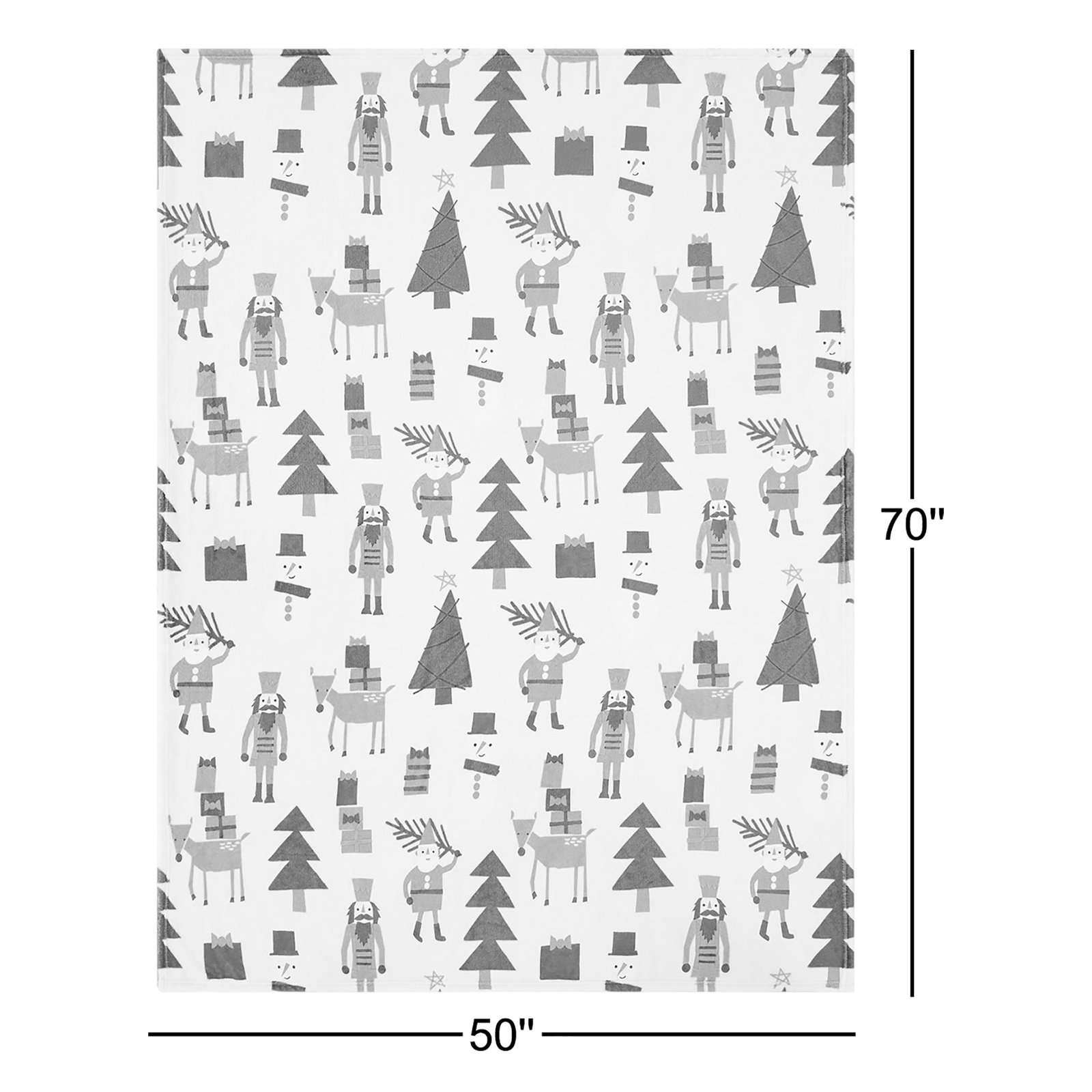Holiday Printed Throw Blanket