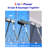 JOYBOS 52.9-Inch Retractable Window Cleaning Kit, Glass Wiper with Built-in Back Squeegee, Comes with 1 Piece of Glass Cleaning Cloth
