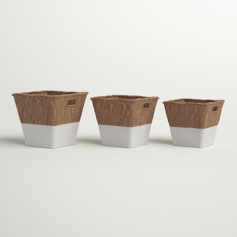 Ensemble de 3 paniers en ruppie maritime Charton