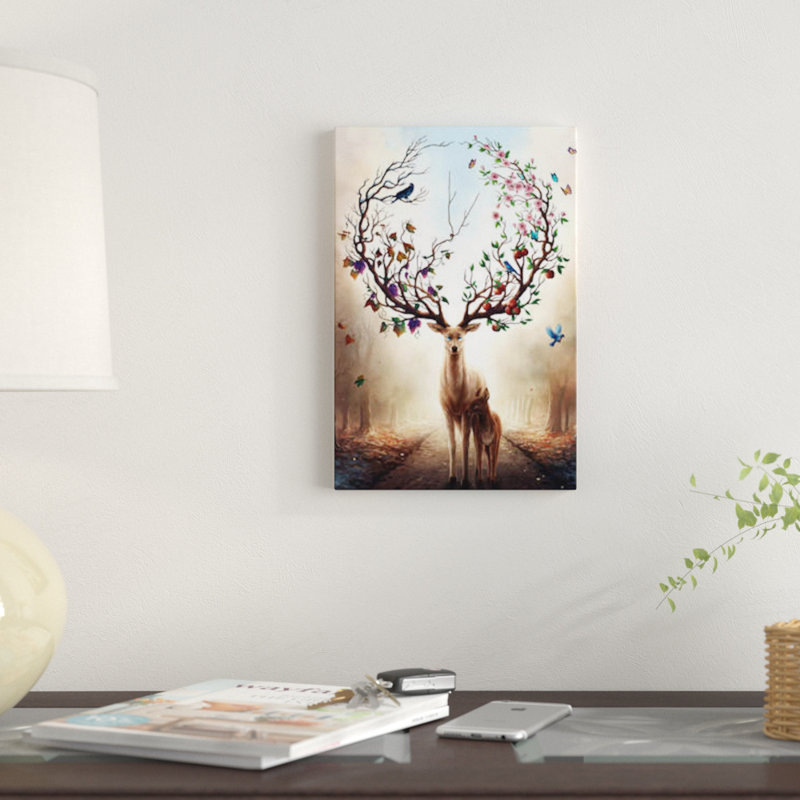 «Seasons», impression sur toile tendue, H 40 po x l 26 po x P 1,5 po, Toile tendue, Pas de tapis