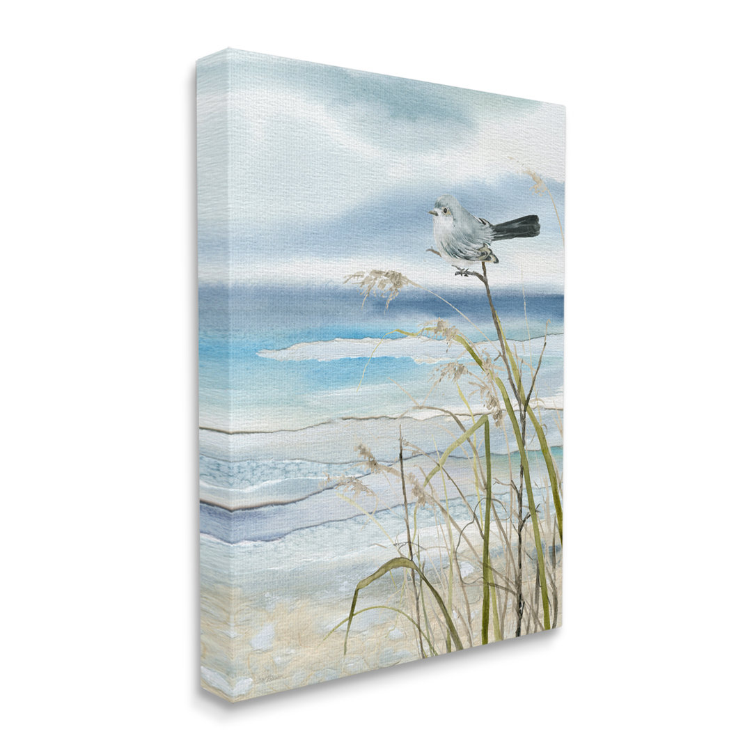 " Highland Dunes Bird And Abstract Beach " by Carol Robinson Beachcrest Home™ 
