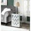 Table d'appoint en miroir et faux diamants