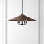 Luminaire suspendu en fer / rotin 5 lumières Venie