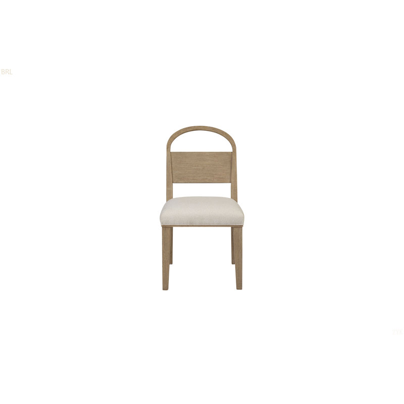 Chaise en bois à dossier arqué (ensemble de 2)