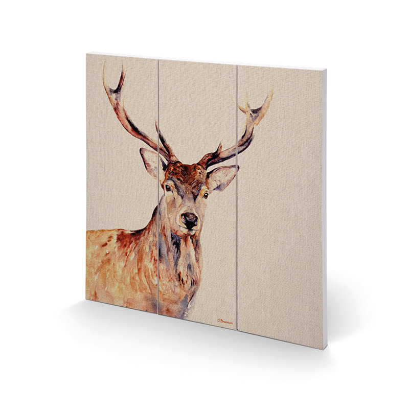 Montgomery by Jane Bannon - No Frame Print on Wood, 20 cm H x 20 cm W x 2.7 cm D
