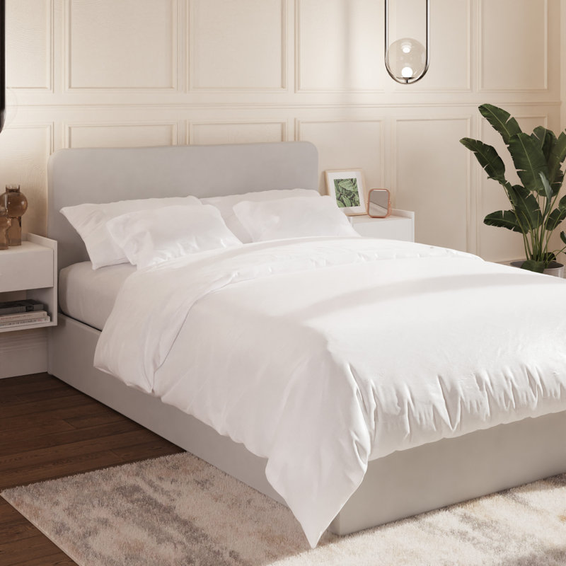 Chiswick Lift Up Storage Ottoman Bed, Double, Soft Grey