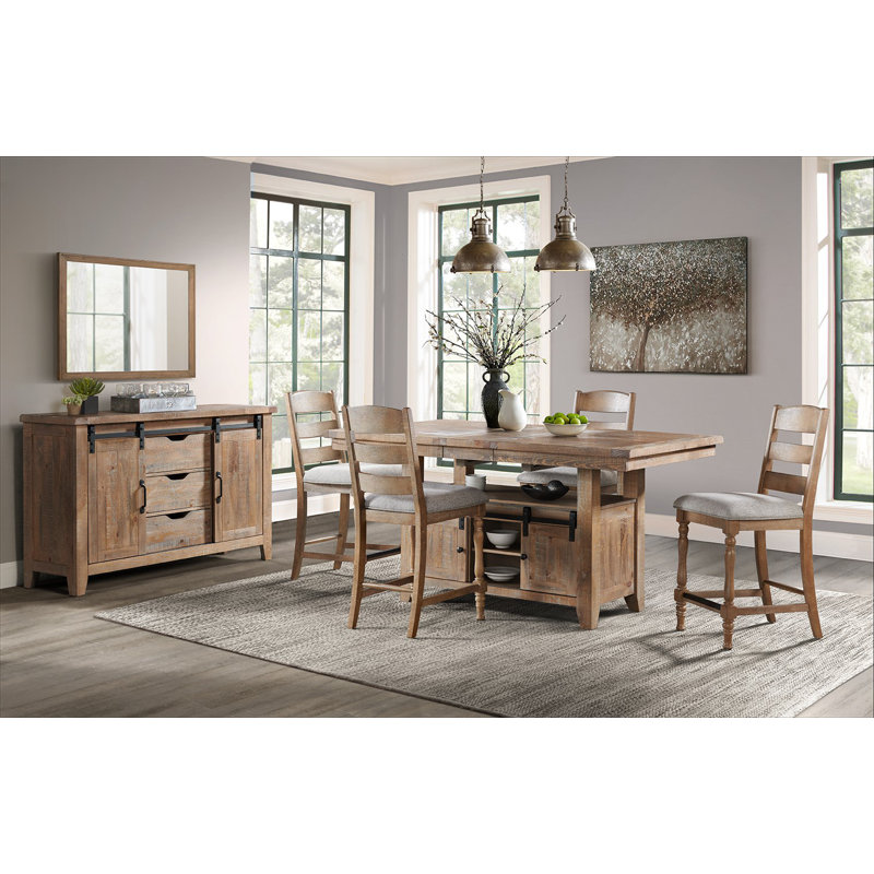 Labruna 60" Sideboard with 2 Cabinets and 3 Drawers, Sandwich