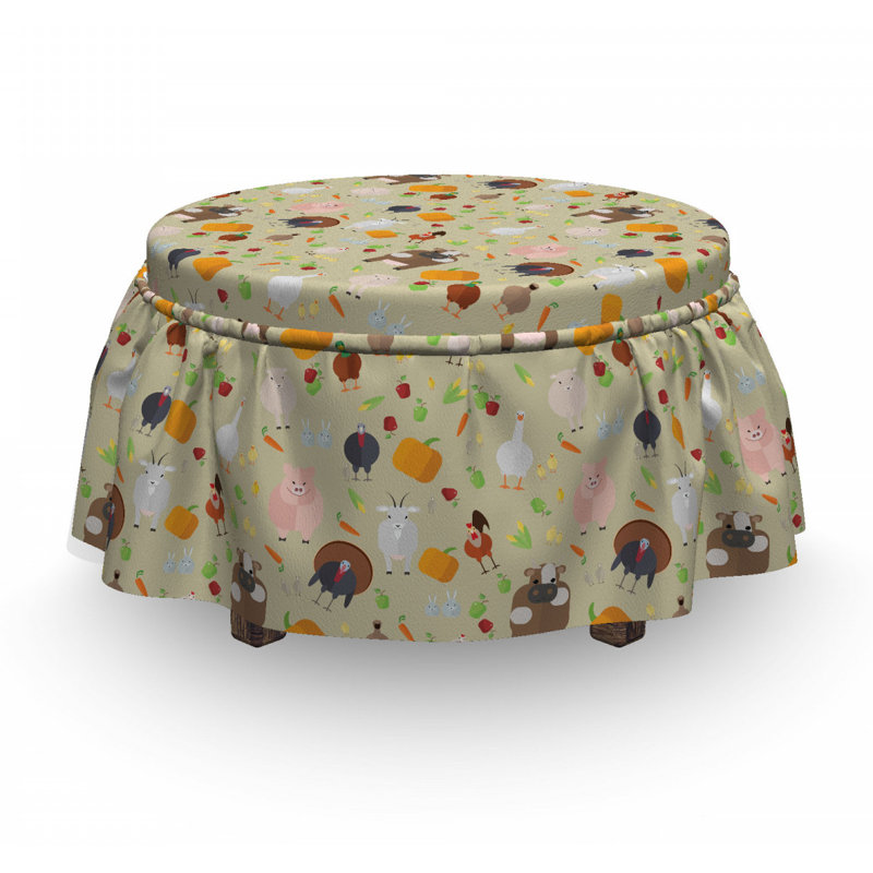 Housse pour de repose-pieds barnyard crop crop