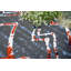 Tapis géométrique bleu / rouge Mcnear-790809410