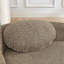 Canapé-lit simple ovale moderne avec dossier intégré, accoudoir latéral et coussin pour la chambre à coucher-129944256