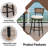Swivel Outdoor Bar&Counter Stool with Cushion(Set of 4)