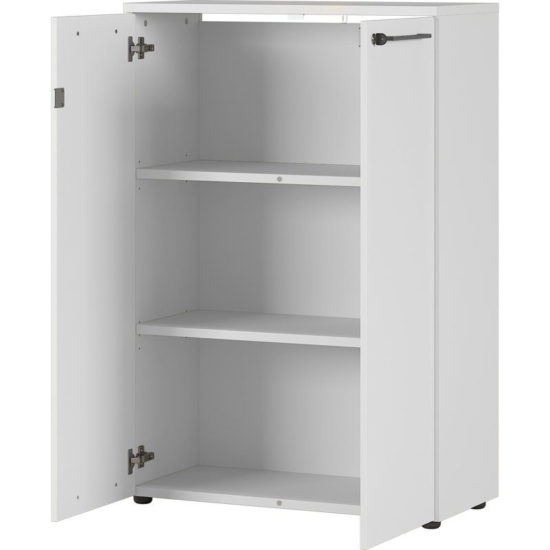 Miabella 2 -Door Storage Cabinet, Light Grey