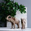 13 x 5 x 10 po, éléphant en polyrésine décorative