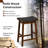 Nenia Counter Stool with Solid Wood Frame