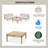 Lujane Teak 4pc Outdoor Patio Seating Set with Cushions