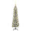 Artificial Christmas Tree with 150 LEDs Green and white 120 cm-382455339