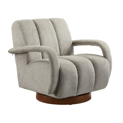 Swivel Upholstered Accent Armchair