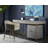 19'' H Faux Leather Upholstered Metal Armchair