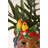  Ceramic Tropical Cheetah Vase 15"H – Multi Color Glazed Decorative Statement Piece
