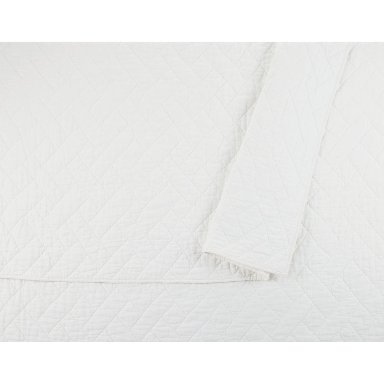 Trina Turk Dream Weaver Cotton Coverlet Set, King - White