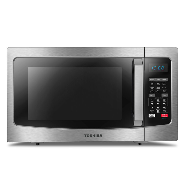 Toshiba 1.5 Cubic Feet 1000 Watt Convection Countertop Microwave with Sensor Cooking and Air Frying Capability