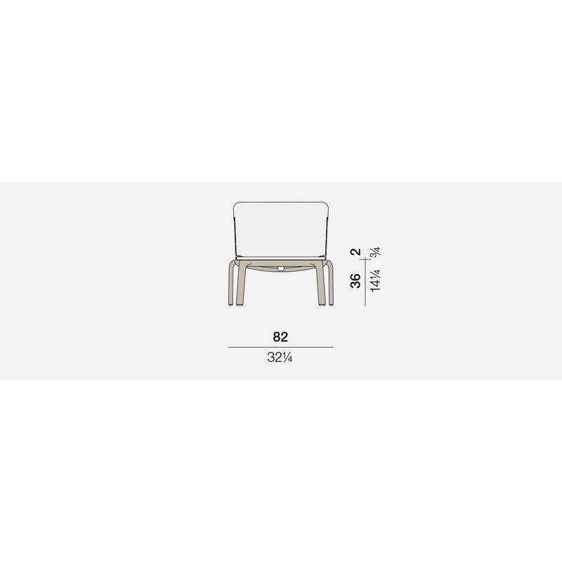 Seashell Outdoor Chaise Lounge, Taupe 