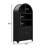 65" Tall Arched Storage Bookcase with Adjustable Shelves,Arched Cabinet with Drawer-554183897