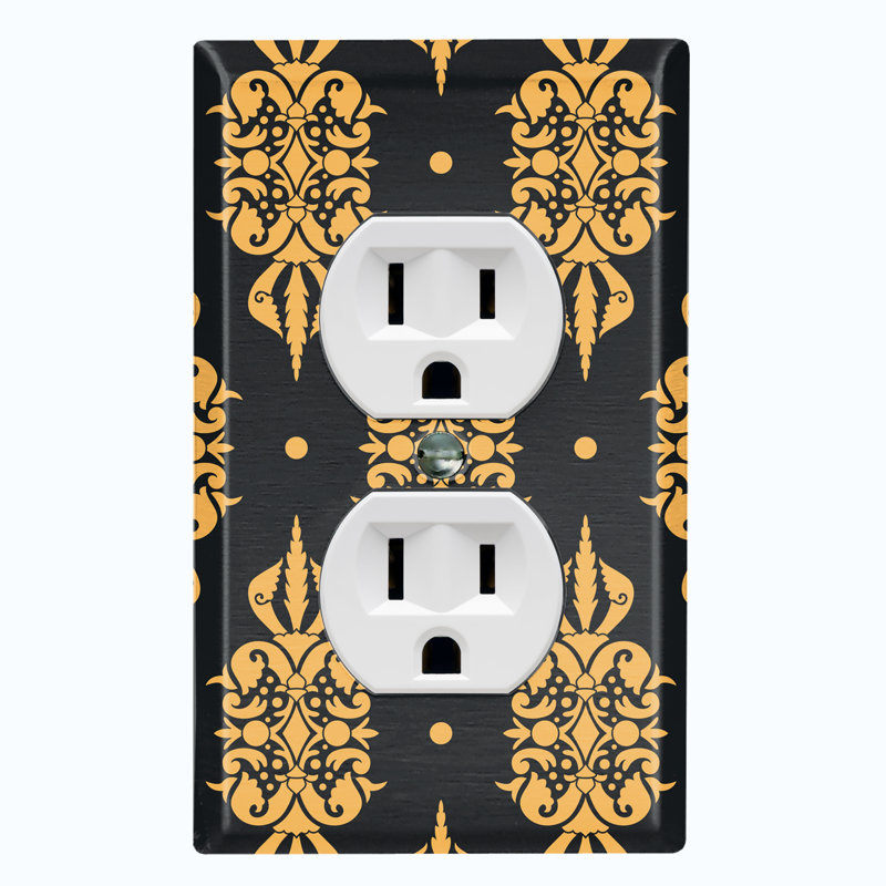 Patterned 1 - Gang Toggle Light Switch Standard Wall Plate