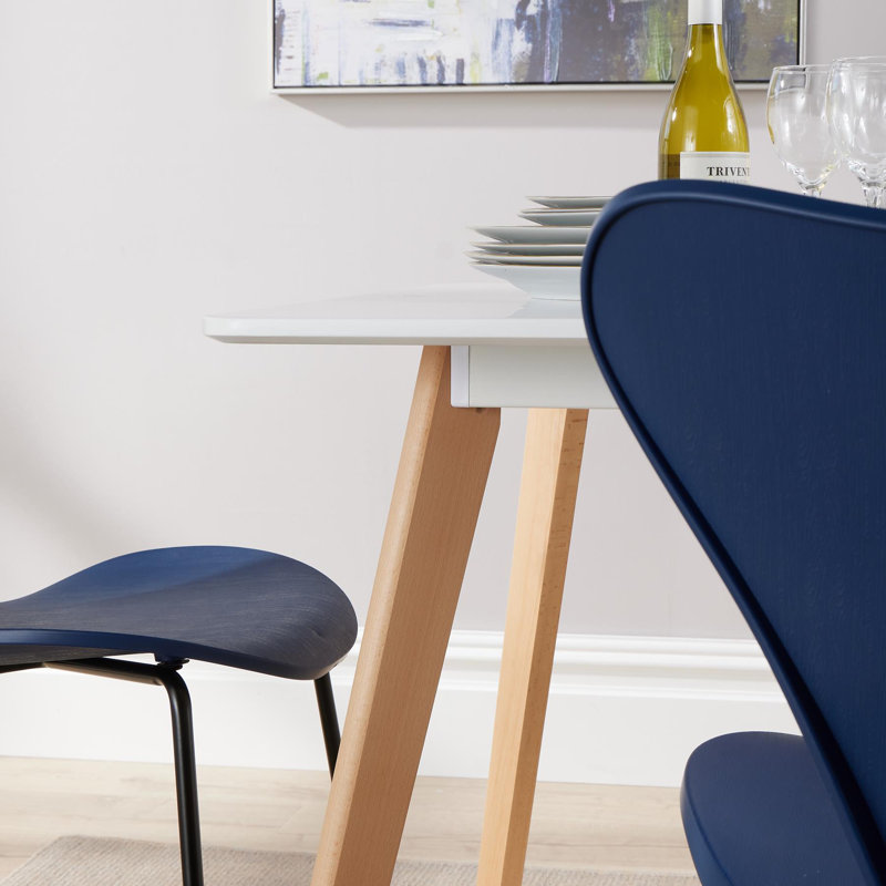 Valda 4 - Person Dining Set, Blue