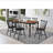Hayward Walnut and Black Dining Table