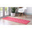 Tapis rose à motif géométrique Devin-1800705465